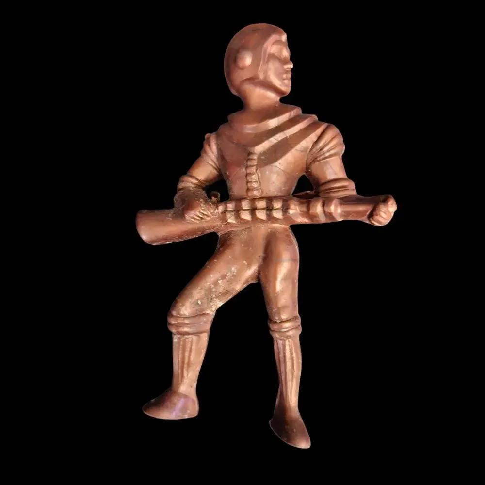 Vintage Plastic Space Men Astronaut Figures Lot of 3 Damaged Parts Toy